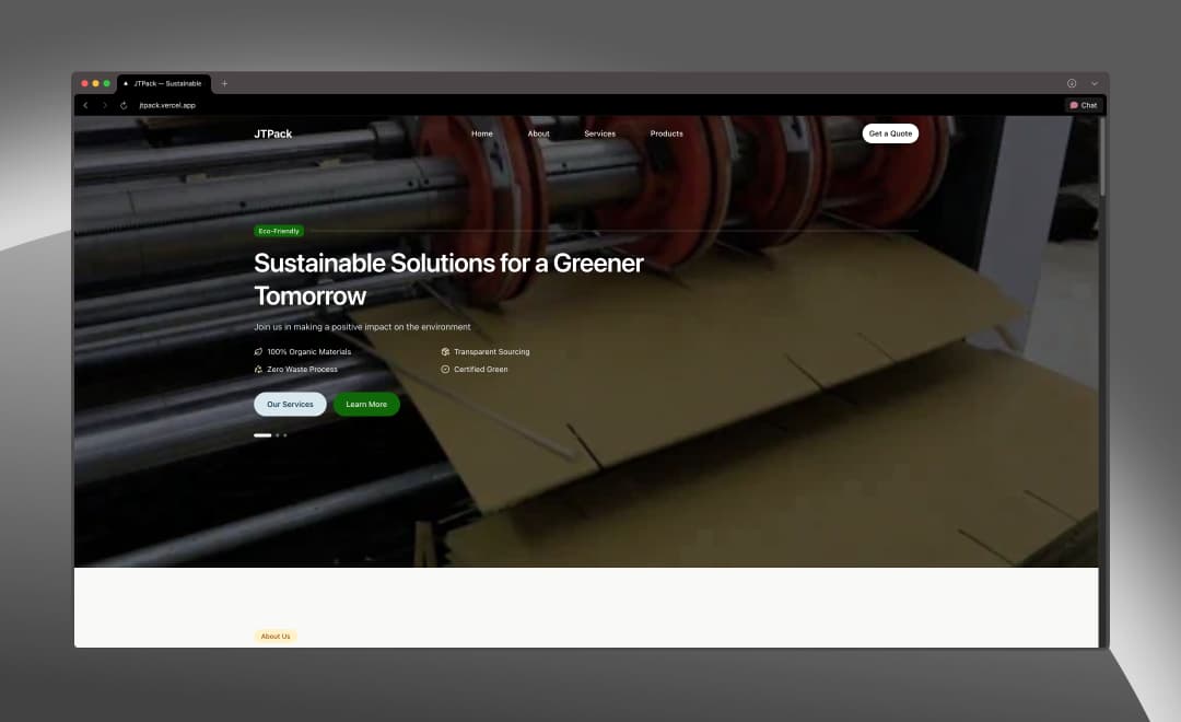 JTPack — Sustainable Scrap Trading & CFC Packaging