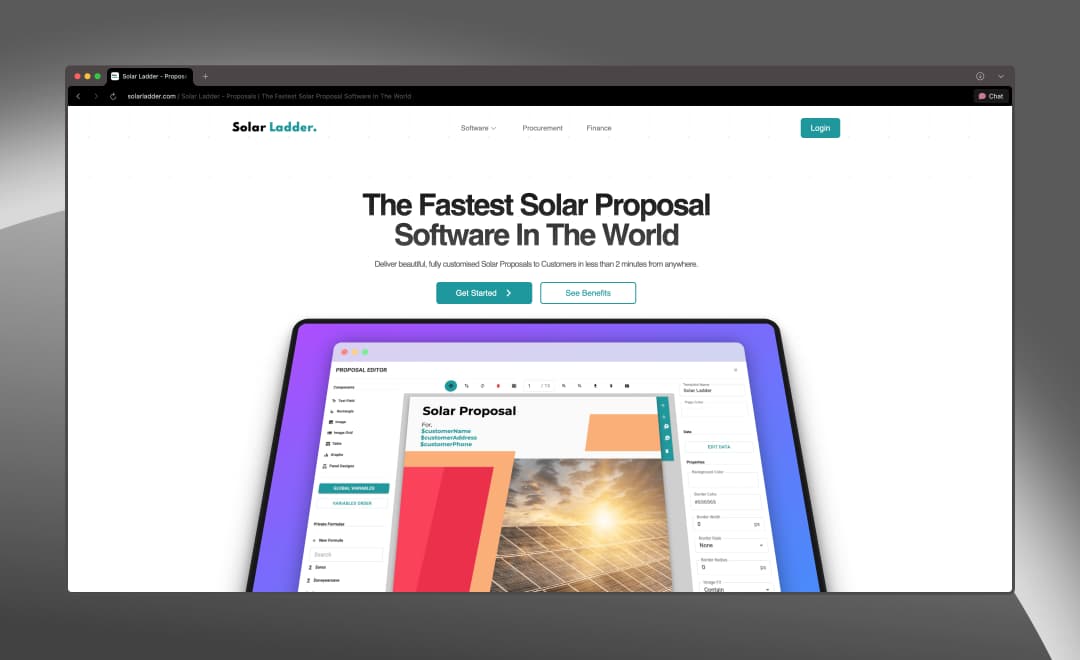 Solar Ladder Landing & Marketing Pages
