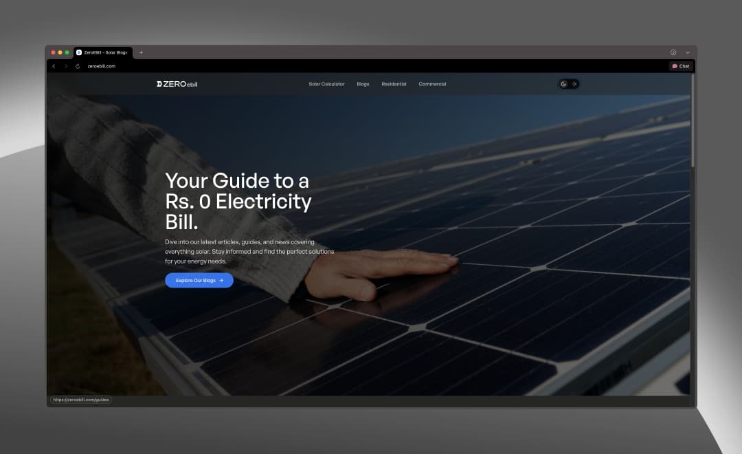 ZeroEBill — Solar Energy Blog & AI Proposal Analyzer